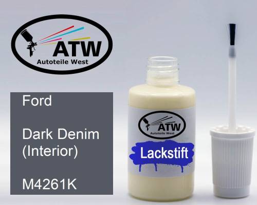 Ford, Dark Denim (Interior), M4261K: 20ml Lackstift, von ATW Autoteile West.